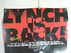 David Lynch LOST HIGHWAY original movie POSTER JAPAN B2 NM japanese