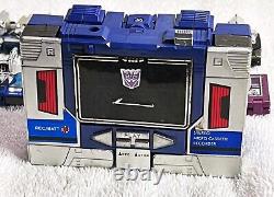 G1 1984 Pre Rub Soundwave Vintage Boxed. Complete. 8 Cassettes. Transformers