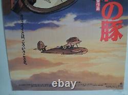 Ghibli Hayao Miyazaki PORCO ROSSO original movie POSTER JAPAN B2 NM japanese
