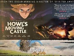 Howl`s Moving Castle original UK Quad movie film poster 2004 Ghibli Japanese