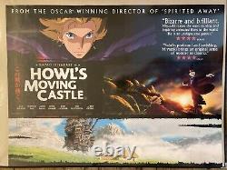 Howl`s Moving Castle original UK Quad movie film poster 2004 Ghibli Japanese