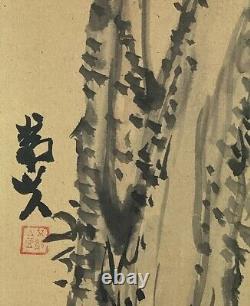 JAPANESE PAINTING HANGING SCROLL OLD Plum JAPAN PICTURE ANTIQUE 268r
