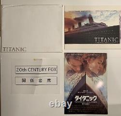 James Cameron SIGNED Titanic Movie Japanese Promotional Package Bundle