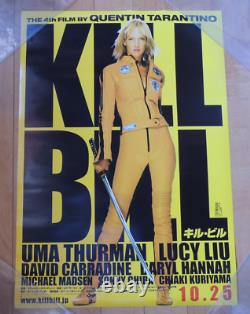 KILL BILL VOL. 1 Quentin Tarantino original movie POSTER JAPAN B2 NM japanese
