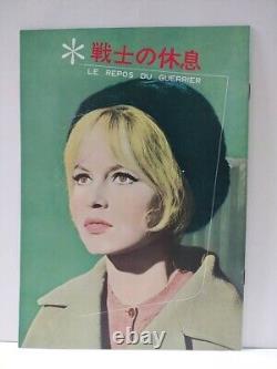 Movie Le Repos du Guerrier Japanese original pamphlet 1962 Brigitte Bardot