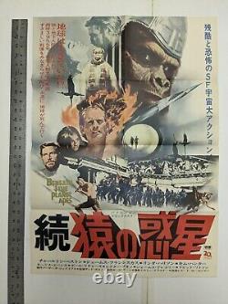 Original Vintage Japanese B2 Movie Posters Beneath The Planet Of The Apes Heston
