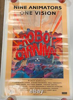 Rare Original 1990 Robot Carnival 27x41 Movie Poster Japanese Anime Vintage