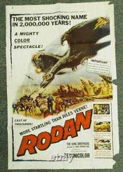 Rodan'57 Japanese Horror Monster Ishiro Hondo Original One Sheet