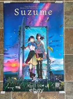SUZUME original 27x40 U. S. Movie poster -RARE- Japanese Anime MAKOTO SHINKAI