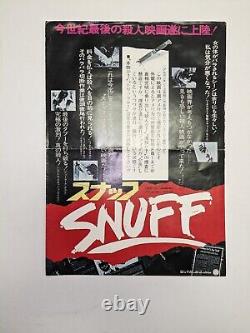 Snuff Japanese B2 Movie Poster And Flyer 1976