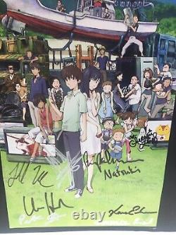 Summer Wars Japanese anime Signed by English cast small poster sinterniklass