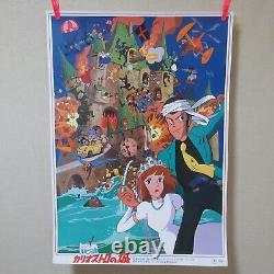 The Castle of Cagliostro 1979' Original Movie Poster Japanese Anime B2