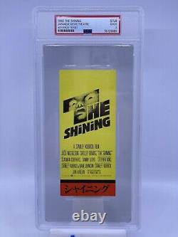 The Shining 1980 Japanese Movie Advance Ticket Stub PSA 2 GOOD