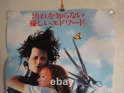 Tim Burton EDWARD SCISSORHANDS original movie POSTER JAPAN B2 NM japanese 1990
